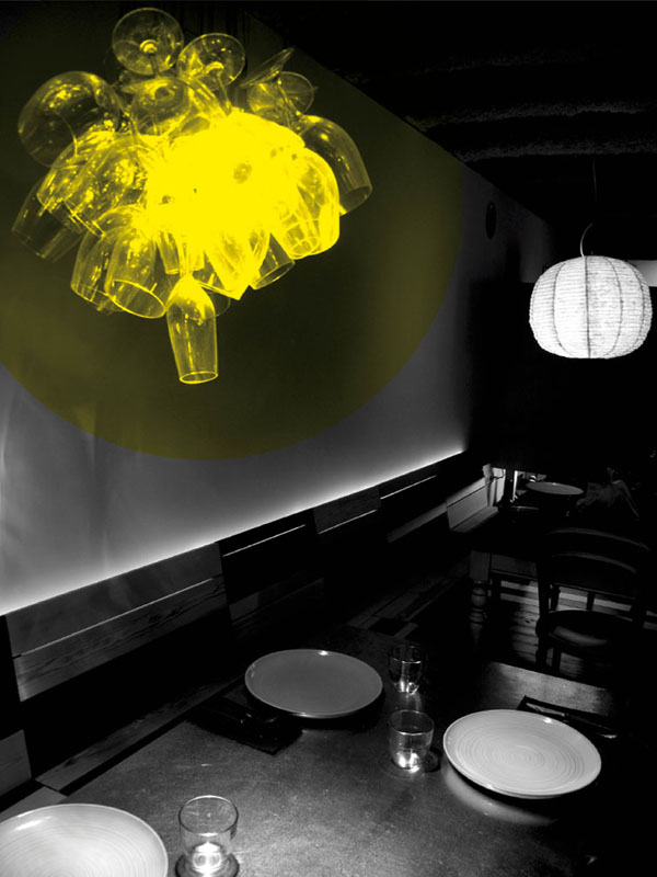 Interiorismo de un restaurante ecléctico inspirado en el vino